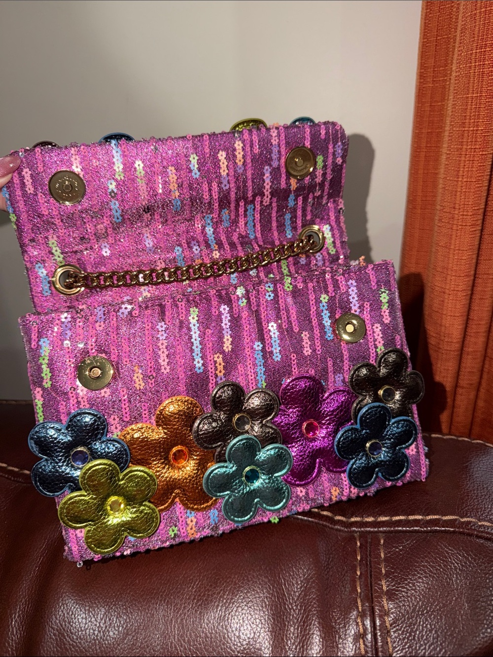 ‼️Kurt Geiger Multicolor Floral Medium Kensington Crossbody Bag Shoulder Bag - Picture 14 of 16
